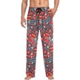 thumbnail image 4 of GZHJMY Pajama Pants for Men - Cartoon Firetruck, Loose Lightweight PJs Lounge Sleep Bottoms with Pockets Drawstring, Pajama Bottoms for Home and Rest, Medium, 4 of 7