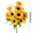 thumbnail image 3 of Ramo de flores artificiales realistas para decoración del hogar., 3 of 7