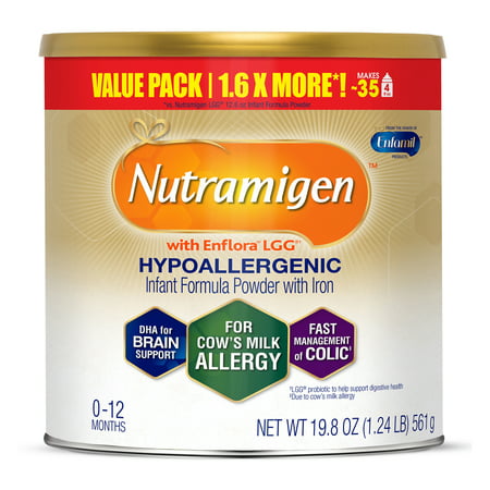 Nutramigen Hypoallergenic Infant Formula with Enflora LGG - Powder, 19.8 oz Can