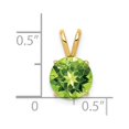 thumbnail image 4 of 14k 8mm Round Peridot Pendant XP418PE, 4 of 4
