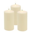 thumbnail image 3 of Stonebriar Ivory Pillar Candles, Unscented, 3" x 6", 65 Hour Burn, 3 Pack, 3 of 6