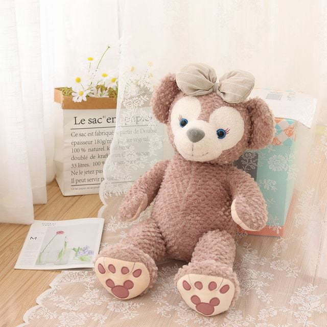 Peluche de oso Duffy de Anime de Disney para niños, nuevo amigo, Shirley May Butter, juguete Kawaii, decoración de habitación, Navidad, regalo de cumpleaños, 40cm, 60cm zhangmengya LED