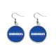 thumbnail image 1 of Honduras pais bandera nombre Pendientes pendientes de plata colgantes joyas señora Unbranded M, 1 of 3