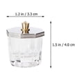 thumbnail image 2 of 3Pcs Crystal Glass Jar with Lid Nail Acrylic Liquid Powder Cup Bowl Container, 2 of 4