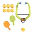 thumbnail image 4 of Entrenador de tenis de mesa colgante para interiores, juego de tenis de mesa colgante, práctica de coordinación ojo-mano, juego de paletas y pelotas Raquetas Solidas 6 Pelotas, 4 of 8