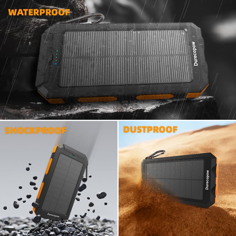 SOLPOWBEN 20000mAh Solar Power Bank 12W with 7 Ports photo 3