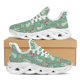 thumbnail image 1 of Zapatillas deportivas con estampado de fresa y conejo blanco, de punto, transpirables, con plataforma y cuchillas para correr, 1 of 6