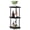 Black/Grey, variant on TURN-N-TUBE Corner Shelf, 3-Tier Corner Bookshelf, Display Storage Shelves with Open Shelves, for Organization and Storage, Living Room, Home Office, Garage, Light Blue