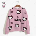 thumbnail image 5 of Sudadera con capucha de Hello Kitty para mujer, nueva sudadera con capucha, sudadera con estampado de dibujos animados a la moda, sudadera de manga larga para otoño, sudaderas para mujer, 5 of 5
