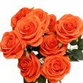 thumbnail image 2 of Fundaslor de rosa artificial falsa flor falsa floral boda ramo de mesa decoración del hogar Eigraketly JJ20557-05, 2 of 4