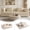 Beige, variant on CKEASEAN 74" Corduroy Comfy Convertible Sleeper Sofa Bed, Loveseat Boneless Couch with Backrest Support, 5-in-1 Floor Sofa with Removable Armrests, No Assembly Required for Living Room, Dorm, Studio
