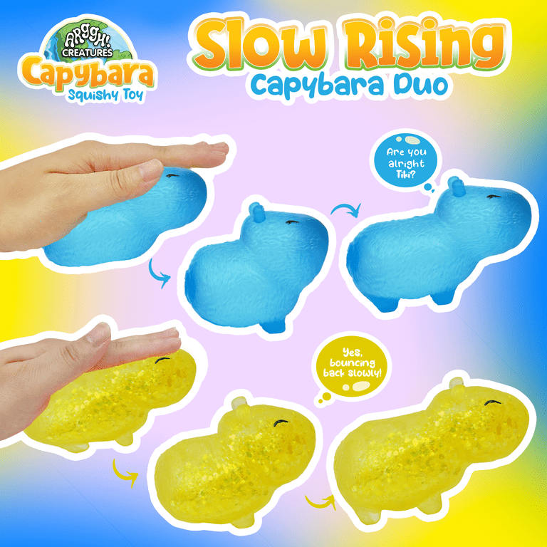 Power Your Fun Capybara Squishy Stress Balls, 2-Pack photo 4
