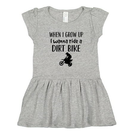 

Inktastic Motocross Dirt Biking Future Dirt Biker Gift Toddler Girl Dress