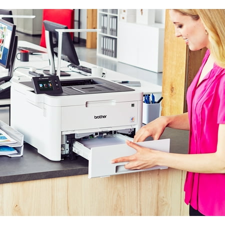 Brother - HL-L3270CDW Wireless Color Laser Printer - White