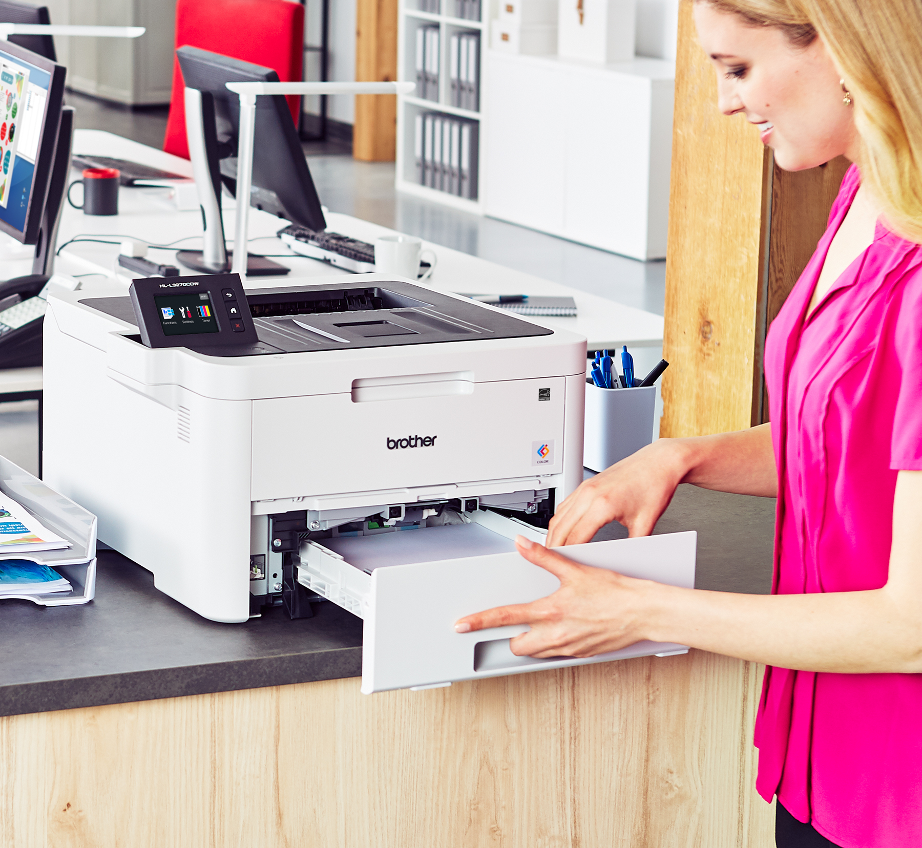 Brother HL-L3270CDW Compact Digital Color Printer Providing Laser Quality Results with NFC, Wireless and Duplex Printing - image 7 of 9