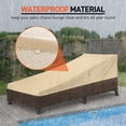 thumbnail image 3 of Fundas impermeables Arcedo para sillones de exterior, paquete de 2, color beige, 3 of 7