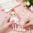 thumbnail image 3 of 14 Pairs Tiny Hands for Making 7.48 Inch Long Plastic Hand Gesture Set Joints Miniature Hands Movable Dolls Hand Replacement Parts for Small Dolls Making DIY Accessories, 3 of 6