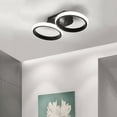 thumbnail image 4 of ADISUN Modern Black Led Ceiling Light Fixtures, Round Flush Mount Ceiling Lamp for Kitchen Hallway Aisle Balcony Stair Bedroom (Cool White,6000K), 4 of 7