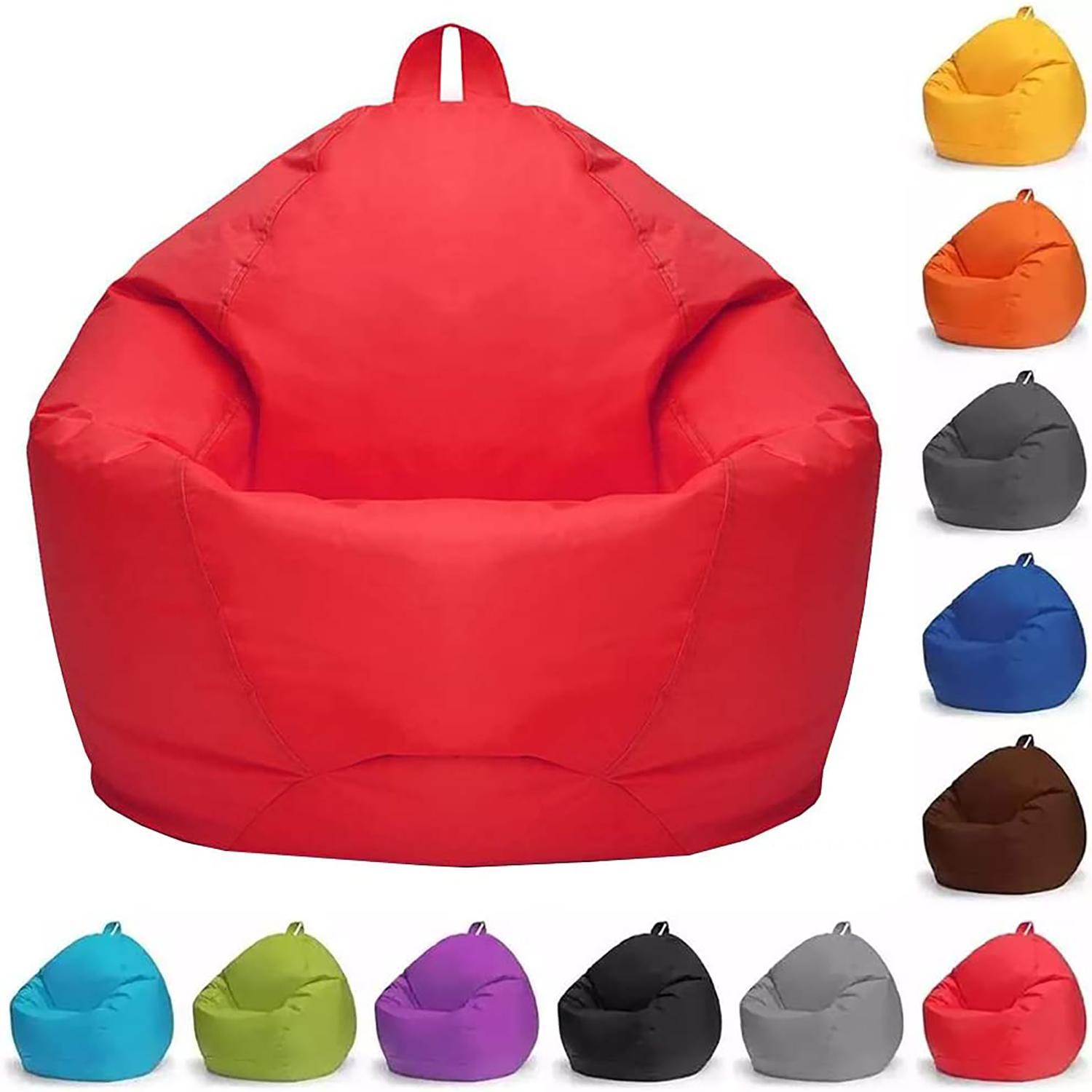 shuwee Pear Bean Bag for Adults and Children, Giant Pouffe without