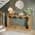 thumbnail image 2 of Finmind 63 Inches Farmhouse Console Table with Storage, Couch Table Behind Sofa, 2 of 7