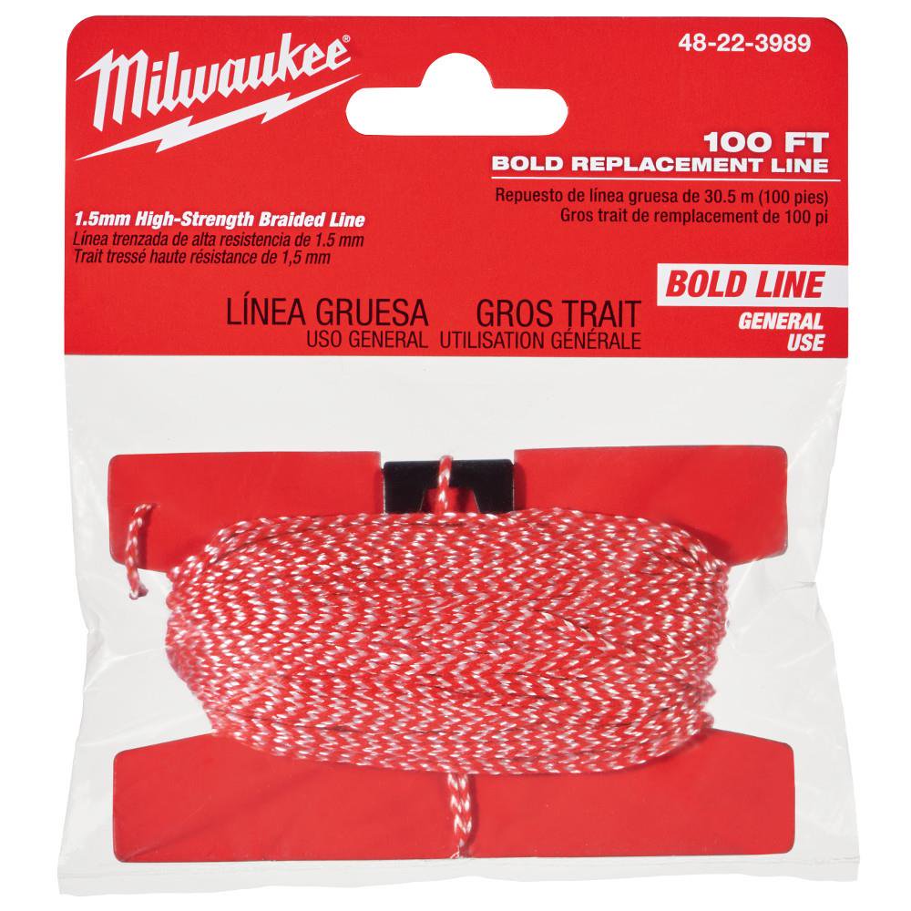 Milwaukee48223989 100 Ft. Bold Line Replacement Chalk Line Walmart