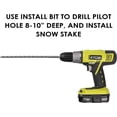 thumbnail image 2 of 100 PCS Blue Inch Driveway Markers 5/16 Inch - with 12" Install Drill Bit,  Stakes,  Plow Markers,  Poles, Rods, 2 of 6