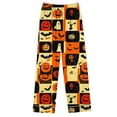 thumbnail image 6 of Ailaofu Cute Printed Pajamas Set for Women Casual Long Sleeve Button Down Halloween Loungewear Oversized Sleepwear, 6 of 6
