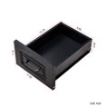 thumbnail image 4 of GZXS Modern Corner Computer Desk with Hutch, Bookshelves, 4 Cabinets and 1 Drawer, 2-in-1 L-Shaped Writing Table for Study or Office, Black, 4 of 7