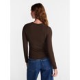 thumbnail image 2 of No Boundaries Crew Ribbed Tee, Women's XXS-XXL, 2 of 3
