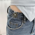 thumbnail image 3 of 8 Set Pant Waist Tightener Flower Buttons Pins For Loose Jeans, 2025 New Adjustable Waist Buckle Extender Set Pants Clips, Pant Waist Tightener, Flower Shaped Pins, No Sewing For Jeans, Skirts, 3 of 7