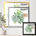 thumbnail image 4 of Designart 'Bouquet With Succulents and Cactus' Traditional Framed Art Print, 4 of 4