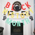 thumbnail image 2 of 1 Set Black History Month Banners Decorative Banner Glitter Bunting Banner, 2 of 6