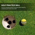 thumbnail image 4 of 25pcs 42mm Rainbow EVA Ball Practice Indoor Training Aid Training Ball (Yellow), 4 of 8