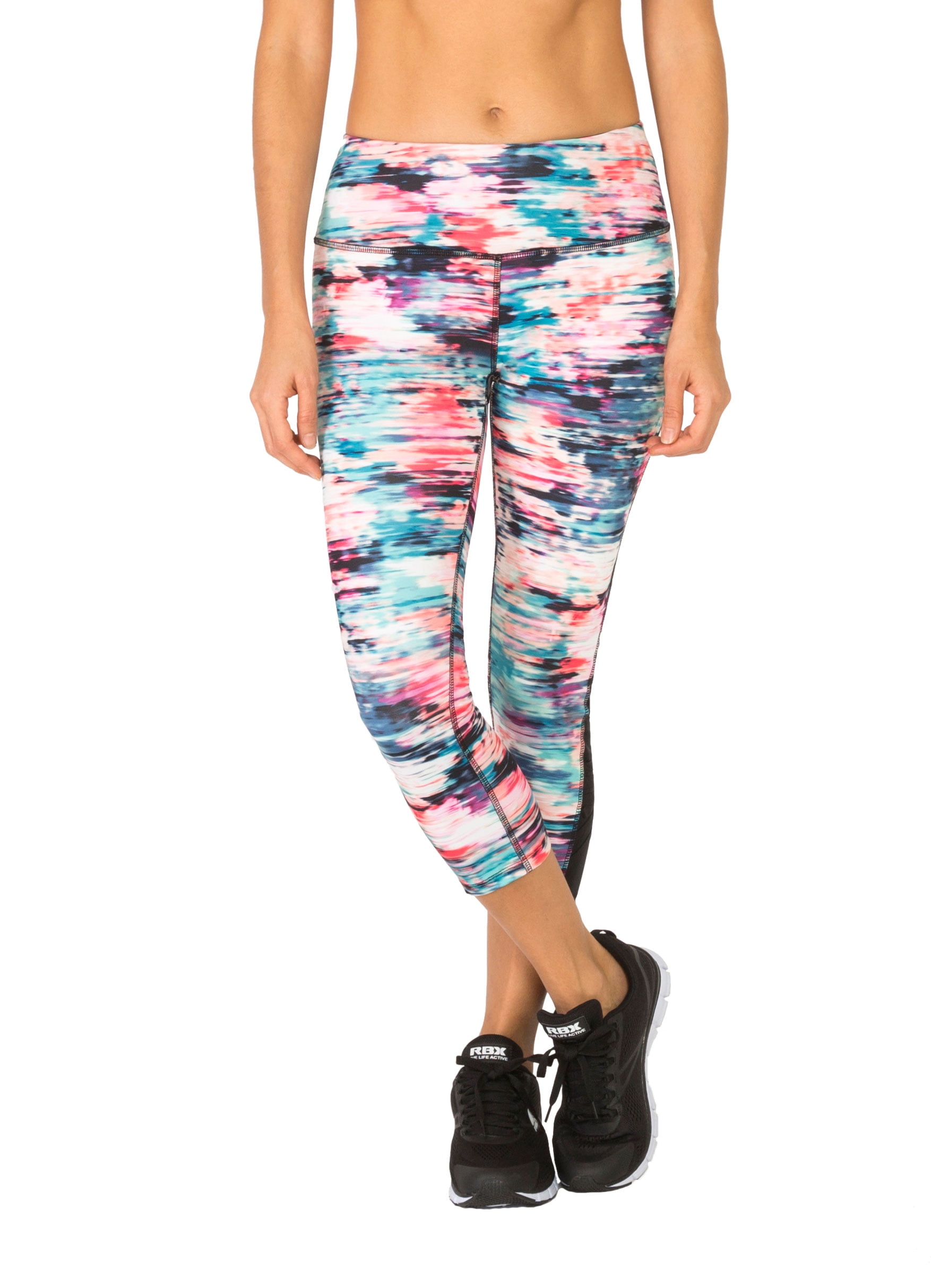 RBX RBX Active Women's Capri Legging with Mesh Inserts and X Straps