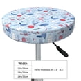 thumbnail image 2 of Animal print Round Bar Stool Seat Covers, Elastic Round Chair Cover Stool Seat Slipcover Bar Stool Cushions Round Pad for 12-14 inch, 2 of 5