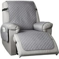 thumbnail image 1 of Non-Slip Recliner Chair Cover Sofa Slipcover, Pet Cover for Small Recliner Chair with Elastic Straps, Washable Reclining Chair Cover Recliner Furniture Protector (23'' Small, Light Gray), 1 of 6