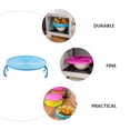thumbnail image 3 of GAXIRE 2Pcs Blue Heating Dish Rack Microwave Oven Tray Holder with Material, 3 of 8