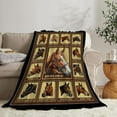 thumbnail image 7 of Racing Horses Blanket Horse Throw Blanket Horse Gifts and Decor Racing Horse Blanket for Girls Boys Men Women Kids Adults Soft Warm Cozy Fleece Blanket for Couch Sofa ​Bed Racing Horses, 7 of 7