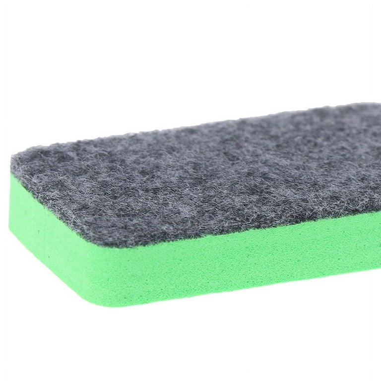 10Pcs/set Green+Black Mini Felt Cloth Whiteboard Dry Eraser Erase