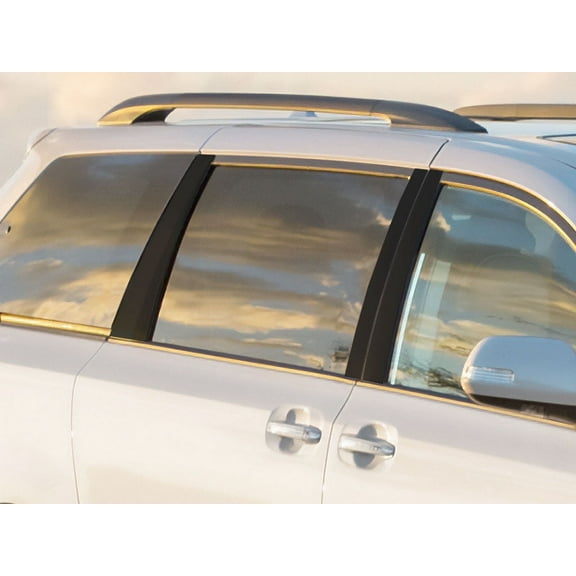 Rvinyl Pillar Post Pre Cut Window Molding Trim Gloss Black Fits Toyota Sienna 2011-2020