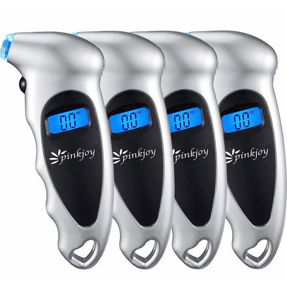 Manómetro digital de presión de neumáticos PINKJOY 150 PSI, paquete de 4