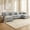 Grey, variant on MCombo 111.8'' U-Shaped Modular Sectional Sofa Couch with Chaise Ottomans for Living Room, FSC Certified, Black