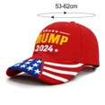 thumbnail image 2 of Gorra de béisbol ajustable con bordado "Trump 2024" y texto "Take America Back", color negro, 2 of 5