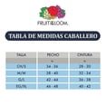 thumbnail image 4 of Playera Fruit of the Loom Para hombre cuello v, algodón sustentable, azul marino, talla 2EG, 4 of 4