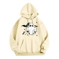 thumbnail image 1 of VBARHMQRT Sweat à Capuche pour Femmes, Col Rond Décontracté avec Poche Imprimée, 1 of 3
