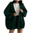 thumbnail image 2 of Royisotas Womens Sweaters Knitted Cardigan Coat Winter Green Solid Color Loose Fit Long Sleeve Tops for Women Fashion, 2 of 5