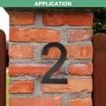 thumbnail image 4 of Uxcell Números de Casa Flotantes de Acrílico de 8 Pulgadas, Número de Casa Moderno 2 con Kit de Clavos para Exterior [Negro], 4 of 7