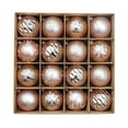 thumbnail image 1 of 16Pcs Christmas Ball with Hole Unbreakable Lanyard Design  Party Decor Hanging Color Ball for Party, 1 of 8