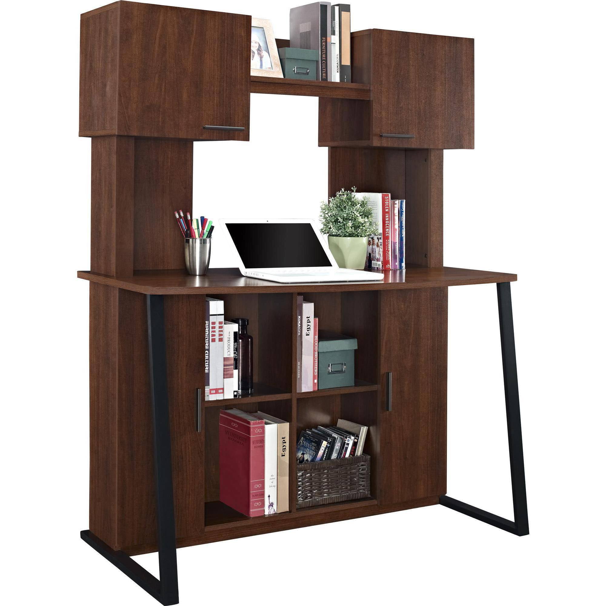 Ameriwood Home Hanson Desk With Hutch Cherry Com