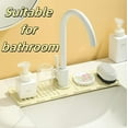 thumbnail image 2 of Drowning Pads for Kitchen Faucet, 2024 Newest Faucet Guard Draining Mat, Kitchen Silicone Faucet Mat, Help Keep Kitchen Tidy, for Kitchen Bathroom Sink (Beige, 1PCS), 2 of 5